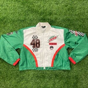 Mountain Mtn Dew woman’s racing zip up jacket size large